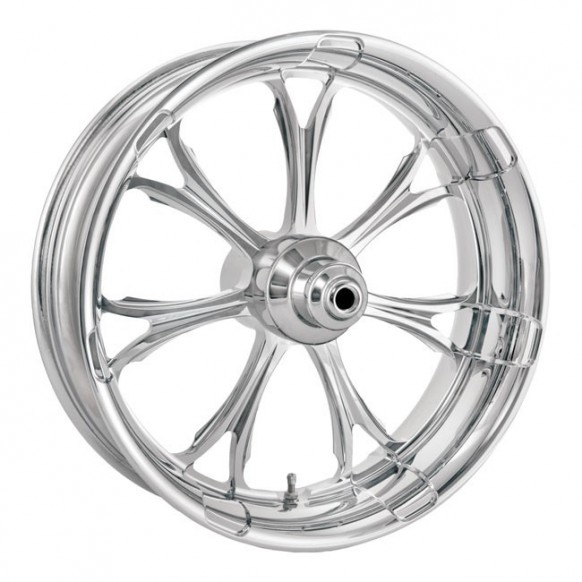 Roue 3,5 X 18, PARAMOUNT CHROME, Front, 08-19 Touring (with ABS, single disc), PERFORMANCE MACHINE 