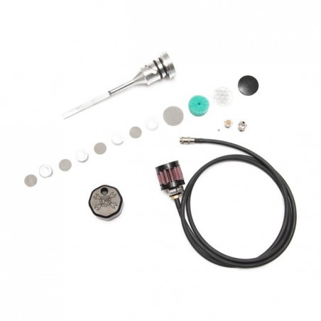Kit jauge d'huile ventilée, Black, 18-20 M8 Softail, FEULING 