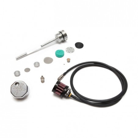 Kit jauge d'huile ventilée, Polished, 17-20 M8 Touring, FEULING 