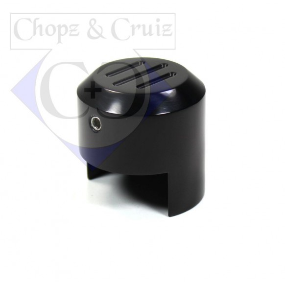 Cache vis de fixation du réservoir Victory, FLUTED BLACK - Chopz&Cruiz 