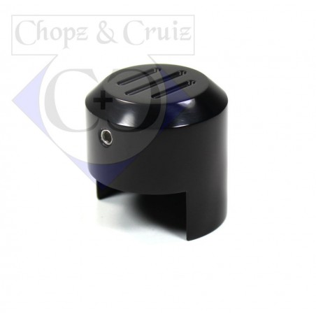 Cache vis de fixation du réservoir Victory, FLUTED BLACK - Chopz&Cruiz 