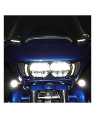 Custom Dynamics, Road Glide LED vent inserts. Black 15-20 FLTR Road Glides