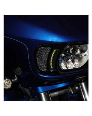 Custom Dynamics, Road Glide LED vent inserts. Black 15-20 FLTR Road Glides