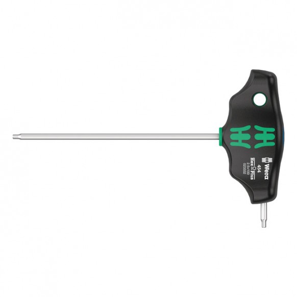 Wera T-handle hexdriver series 454 Size 2,5 Hex socket head (Allen head)