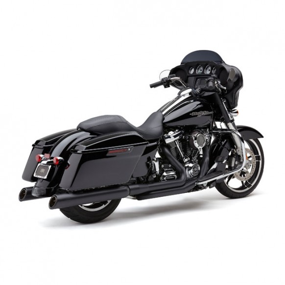 Cobra, 909 Upper Cut 4" slip-on mufflers. Black 17-20 Touring