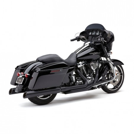 Cobra, 909 Upper Cut 4" slip-on mufflers. Black 17-20 Touring