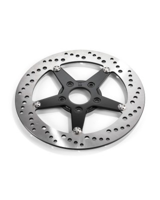 kustom tech - Disque de frein arrière Drilled - Côté droit - 11.5" - Harley-Davidson Dyna de 2000 à 2017, Softail à partir