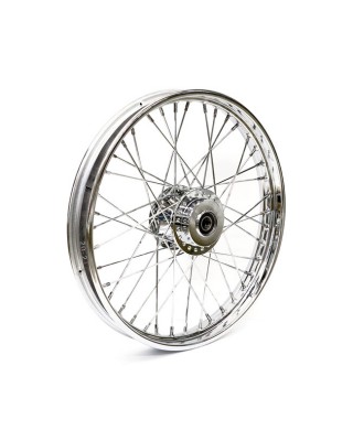mcs - Roue avant à 40 rayons - 2.15" x 21" - Harley-Davidson Dyna de 2012 à 2017 (ABS) - Chrome - MCS