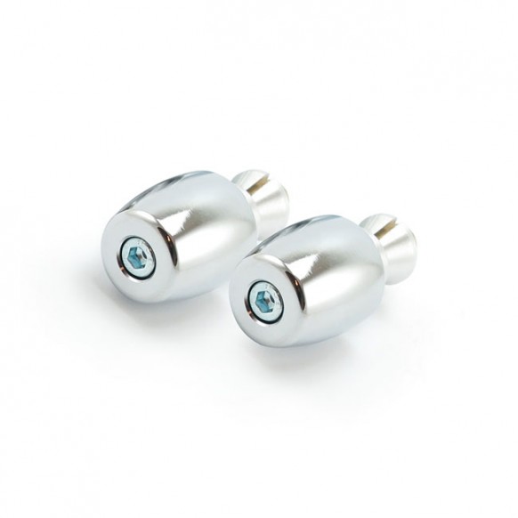 TRW, Classic bar ends for 22mm aluminum handlebars. Chrome For 22mm aluminum handlebars