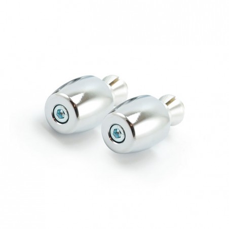 TRW, Classic bar ends for 22mm aluminum handlebars. Chrome For 22mm aluminum handlebars