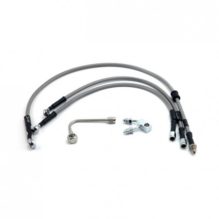 goodridge - Durite de frein avant - Harley-Davidson Softail Breakout FXSB de 2011 à 2014 (ABS) - Inox clair - GOODRIDGE