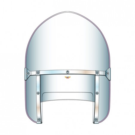 National Cycle, Peaked Heavy Duty Beaded windshield. Clear 49-59 FL models (NU)