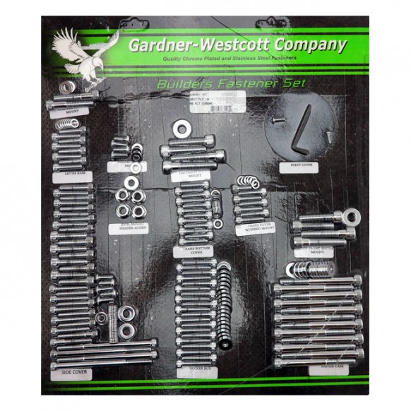 gardner-wescott - Fasteners builder kit chrome - GARDNER-WESTCOTT