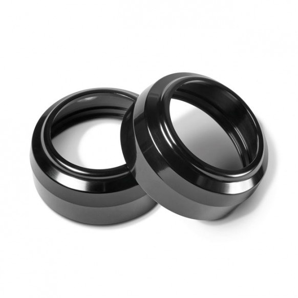 Performance Machine, 49mm fork dust caps. Black Models with 49mm fork tubes