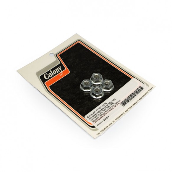 colony - Exhaust Port Nut Set - Zinc - COLONY