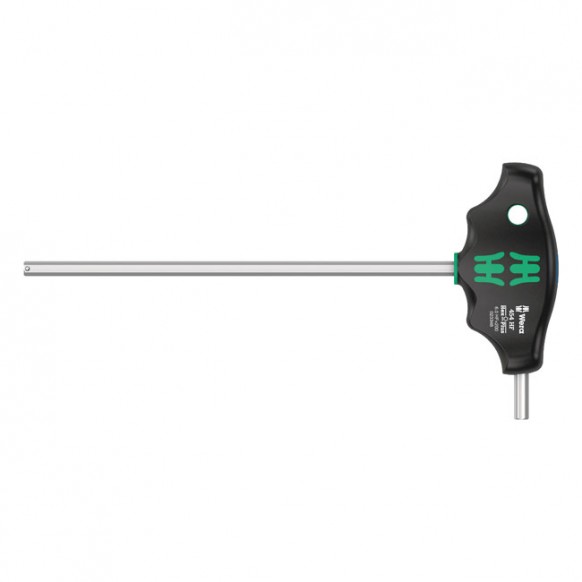 Wera HF T-handle hexdriver series 454 Size 6 Hex socket head (Allen head)