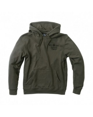 Sudadera verde con capucha...