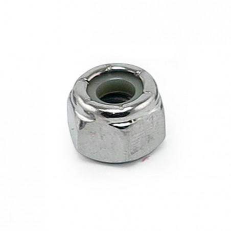 colony - Ecrous frein 6 pans nylon - 3/8"-16 - Chrome - Pack de 10 - COLONY