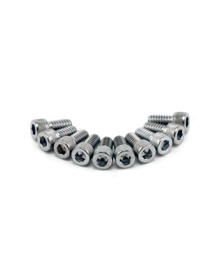 colony - Vis Allen tête cylindrique - 1/4"-20 x 3/8" - Chrome - Pack de 10 - COLONY