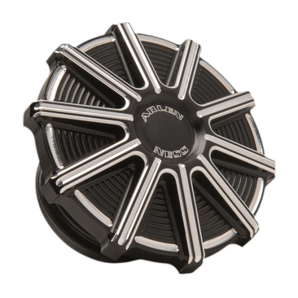 Arlen Ness, gas cap 10-Gauge. CC Black 96-20 H-D with screw-in type gas cap