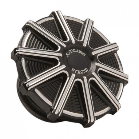 Arlen Ness, gas cap 10-Gauge. CC Black 96-20 H-D with screw-in type gas cap