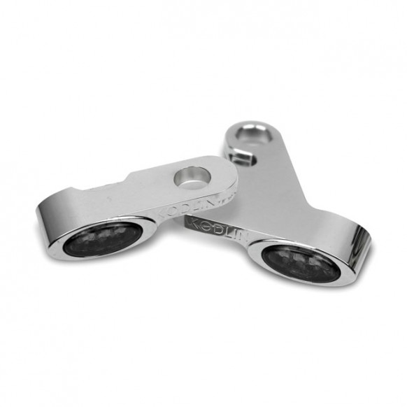 Kodlin, LED turn signals Elypse front, chrome universal