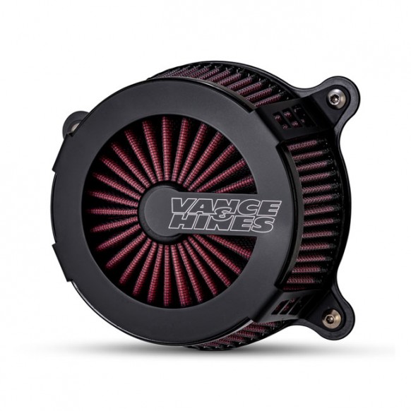 V&H, VO2 Cage Fighter air cleaner kit. Matte black 00-15 Softail 99-17 Dyna (excl. 2017 FXDLS) 01-07 FLT/Touring (excl. CVO mod