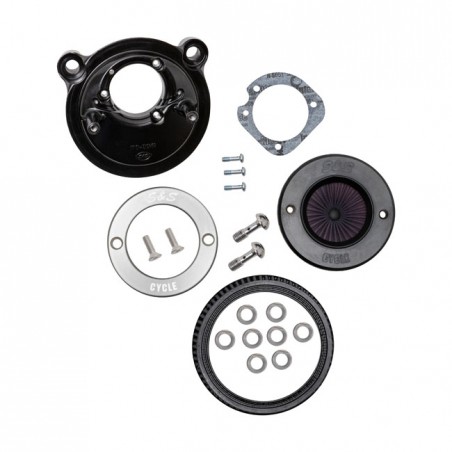 S&S, 'Air Stinger Stealth' air cleaner kit. Alu trim ring 07-21 XL