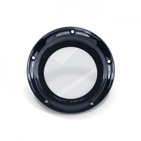 Barnett Clear derby cover, black 16-20 Touring, Trike 2015 FLHTCUL, FLHTK 07-15 Touring, Trikes with narrow profile primary cov