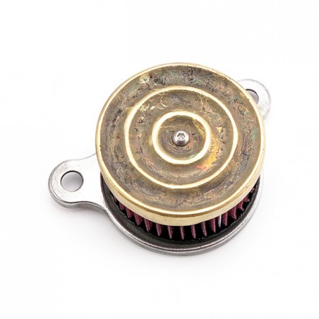 wannabe choppers - Filtre à air WannaSucker Wave - Pour carburateur S&S Super B/D - Laiton - Wannabe choppers