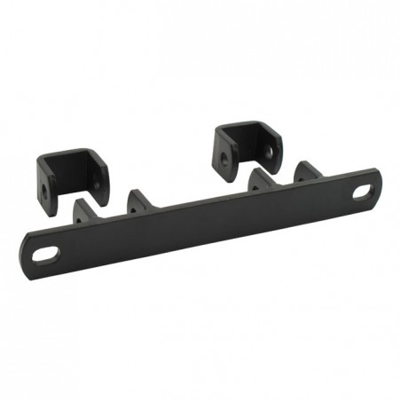 mcs - Kit de supports pour amortisseurs hydrauliques de selle - 8" de long - Noir - MCS