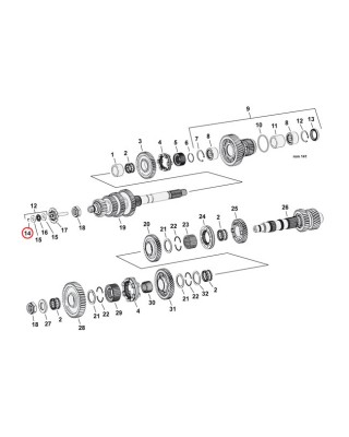RET.RING,CL.THROW-OUT BEARING 18-20 Softail L75-17(NU)B.T. (excl. 15-17 B.T. with Slip & Assist clutch 2017 M8 Touring)