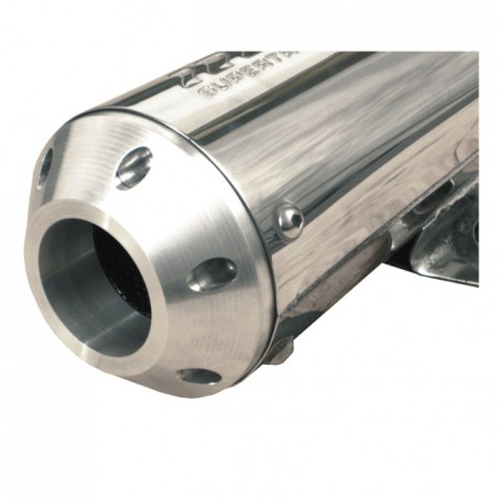 cpv - Embout d'échappement - 4" de diamètre - Pour silencieux Supertrapp - Chrome - CPV