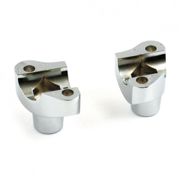 mcs - Risers OEM Style de 2" - Sans filetage - Chrome - MCS