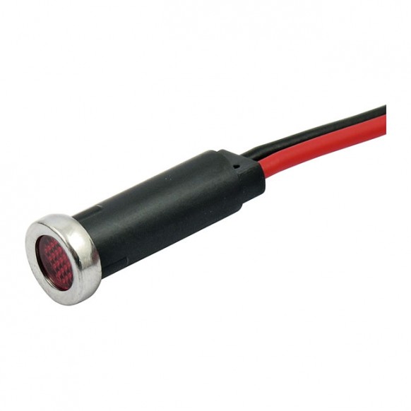 LED INDICATOR LIGHT RED LENS