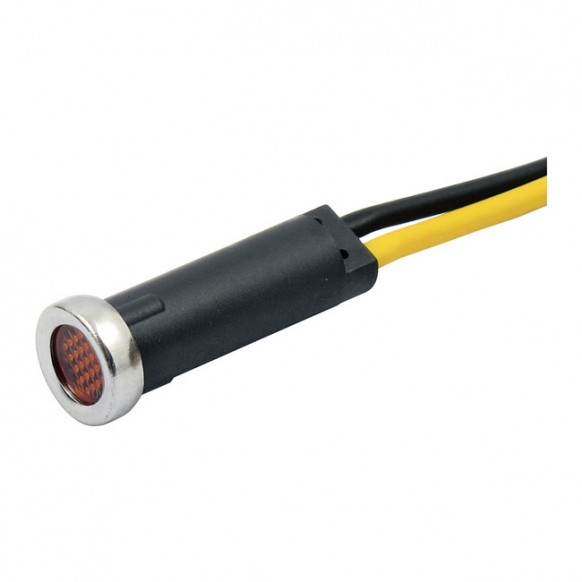 LED INDICATOR LIGHT AMBER LENS