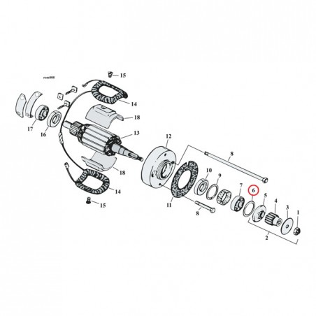 mcs - Circlips de roulement de génératrice - Harley-Davidson Big Twin de 1958 à 1969 & Sportster XL de 1958 à 1980 - MCS