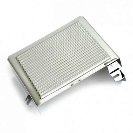 mcs - Cache latéral de batterie Ribbed - Harley-Davidson FL de 1970 à 1984 - Chrome - MCS