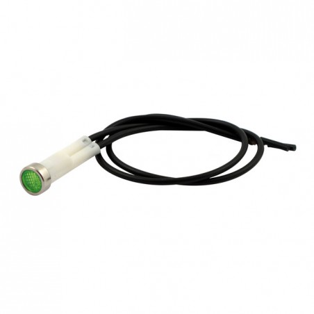 mcs - Voyant à LED vert - 3/8" de diamètre - Harley-Davidson FXRS de 1987 à 1990 - Chrome - MCS