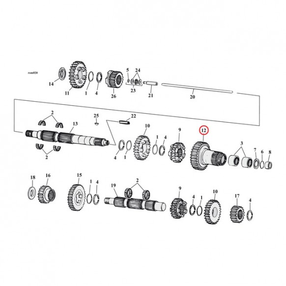 ANDREWS GEAR, 5TH MAINSHAFT 91-06(NU) TC/B( EXCL 06 DYNA)
