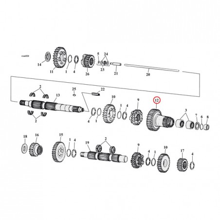 ANDREWS GEAR, 5TH MAINSHAFT 91-06(NU) TC/B( EXCL 06 DYNA)