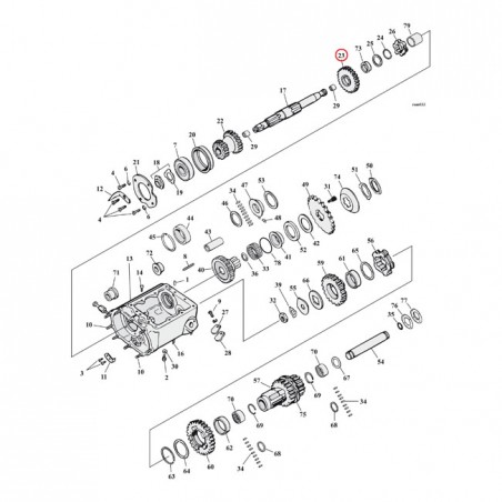 ANDREWS CLOSE RATIO 3RD GEAR SET 37-E76 B.T.(NU) 1.35 RATIO