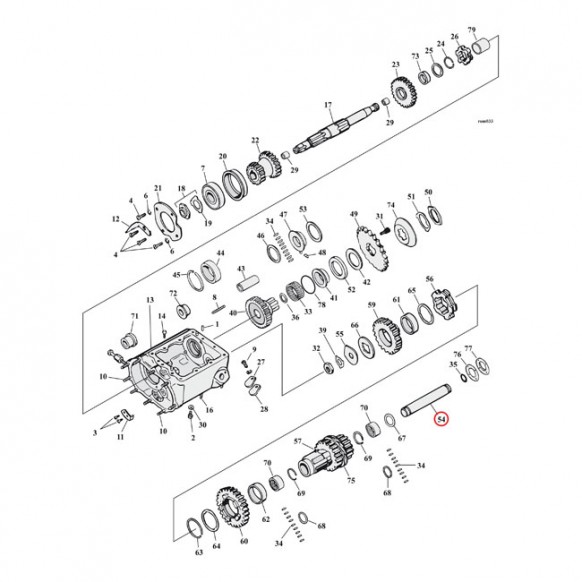 ANDREWS COUNTERSHAFT 37-E76 FL, FX(NU)