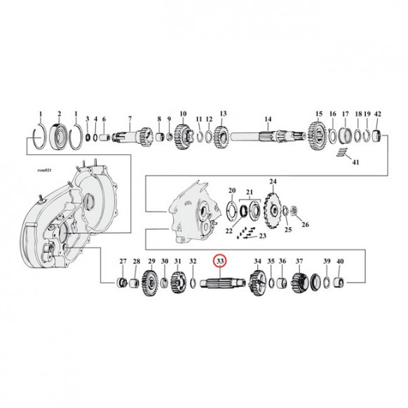 ANDREWS COUNTERSHAFT 58-E84 XL(NU)