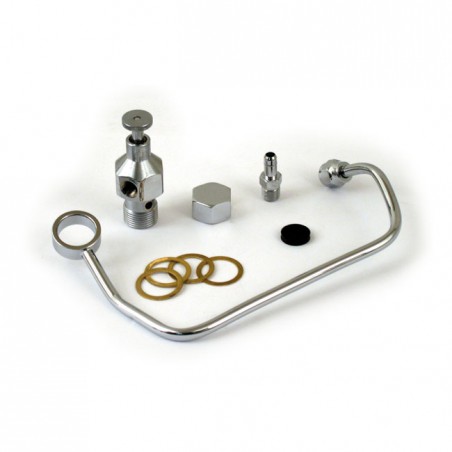 mcs - Kit de robinet d'essence Custom - Harley-Davidson FL de 1940 à 1965 - Chrome - MCS