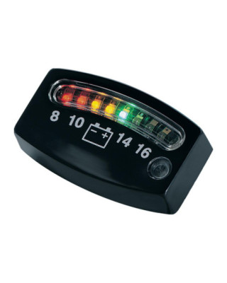 Led Battery Gauge, Black...