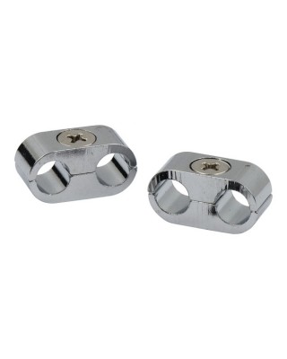 mcs - Colliers de câbles de bougie - 8 mm - Chrome - MCS