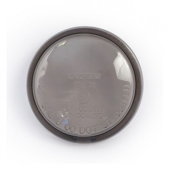 mcs - Lentille de clignotant - Homologué ECE - Harley-Davidson V-Rod de 2002 à 2017 - Fumé - MCS