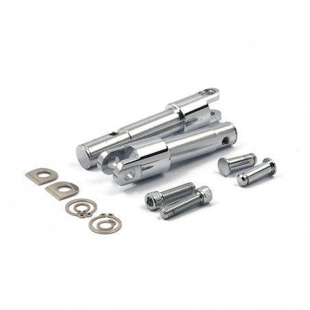 mcs - Support de repose-pieds conducteur - Taille OEM - Harley-Davidson Sportster XL1200 à partir de 2010 - Chrome - MCS