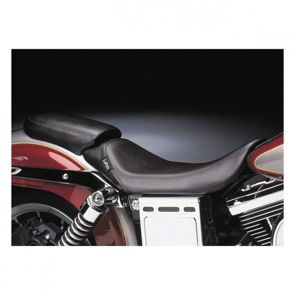 le pera - Selle passager Bare Bones Smooth - Harley-Davidson Dyna de 1991 à 1995 - Noir - LE PERA